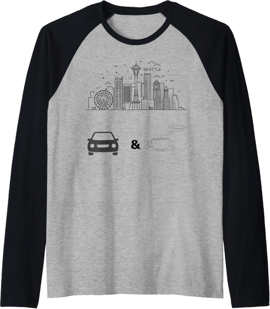 SCC (SEATTLECARSANDCOFFEE) Raglan Baseball Tee